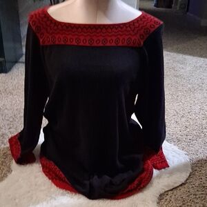 Style & Co. Black and Red Dress